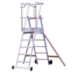 High quality aluminium safety step with excellent safety features.
NB Image shows 5 tread version.