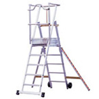 High quality aluminium safety step with excellent safety features.
NB Image shows 5 tread version.